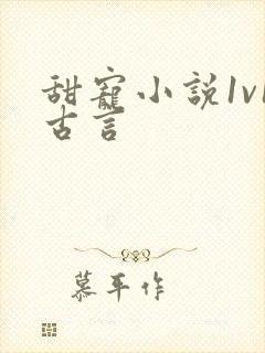 甜宠小说1v1古言