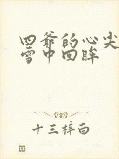 四爷的心尖宠妃雪中回眸