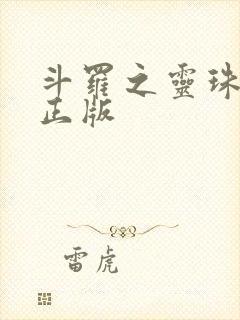 斗罗之灵珠神剑正版