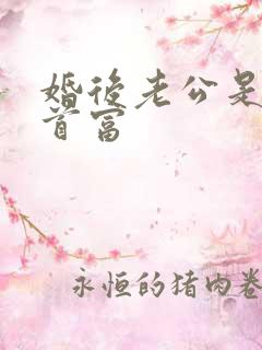 婚后老公是神秘首富