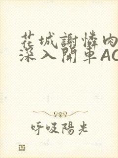 花城谢怜肉车长深入开车AO3