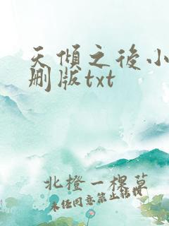 天倾之后小说未删版txt