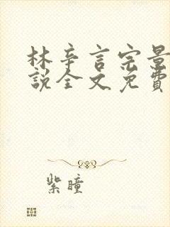 林辛言宗景灏小说全文免费阅读完结