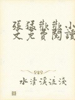 张猛欢欢小说全文免费阅读最新章节