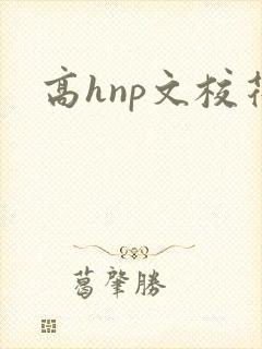 高hnp文校花