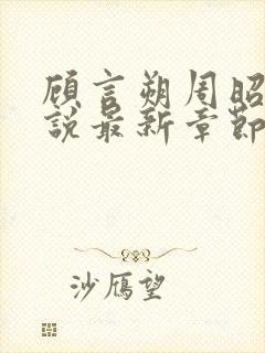 顾言朔周昭宁小说最新章节内容阅读