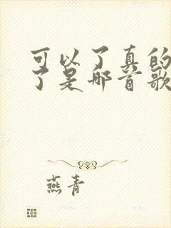 可以了真的可以了是哪首歌的歌词