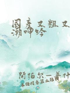 国产又粗又爽高潮呻吟