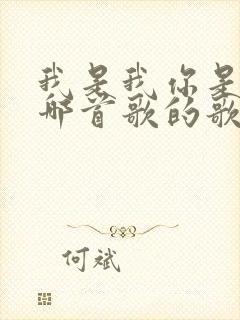 我是我你是你是哪首歌的歌词