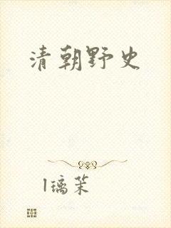 清朝野史
