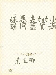 嫁恶夫txt小说网盘资源