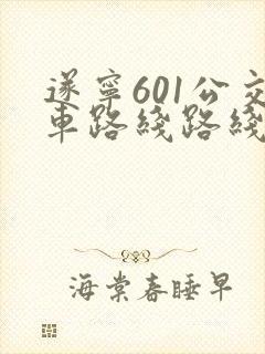 遂宁601公交车路线路线图