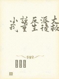 小说反派大佬让我重生后救他