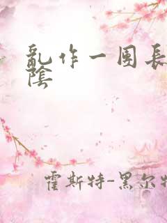 乱作一团长日光阴