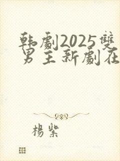 韩剧2025双男主新剧在线观看