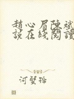 赵心眉陈斌的小说在线阅读