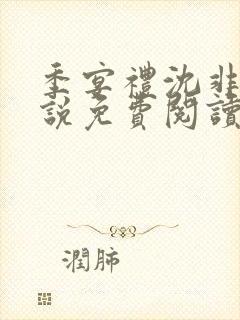 季宴礼沈非璃小说免费阅读最新章节