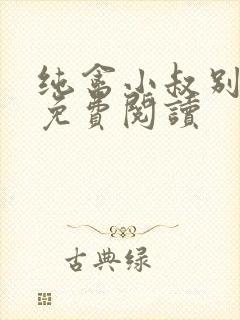 纯禽小叔别太猛免费阅读