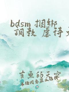 bdsm 捆绑 调教 虐待文