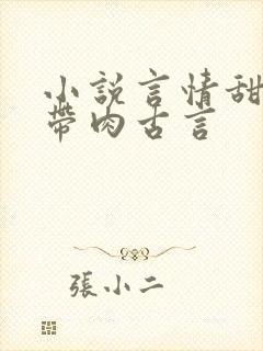 小说言情甜宠文带肉古言