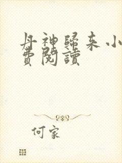 丹神归来小说免费阅读