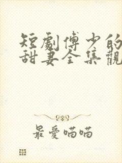 短剧傅少的闪婚甜妻全集观看