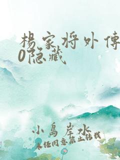 杨家将外传2.0隐藏