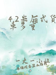 4.2米厢式货车多重