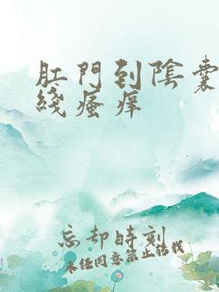 肛门到阴囊一条线瘙痒