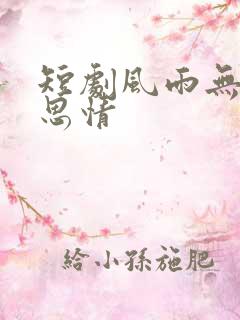 短剧风雨无尽相思情