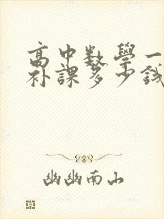 高中数学一对一补课多少钱一小时