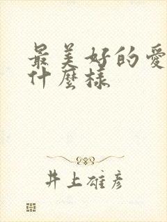 最美好的爱情是什么样