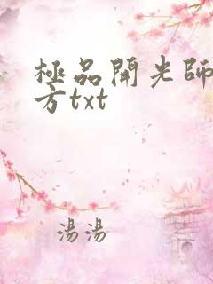 极品开光师李南方txt