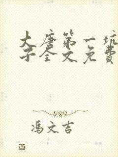 大唐第一坑爹皇子全文免费阅读