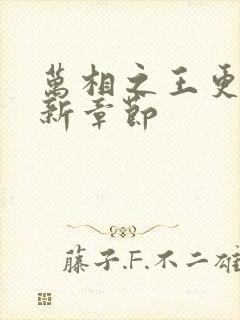 万相之王更新最新章节