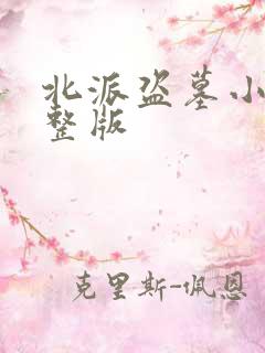 北派盗墓小说完整版