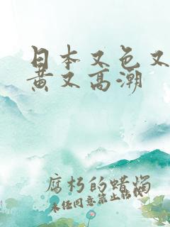 日本又色又爽又黄又高潮