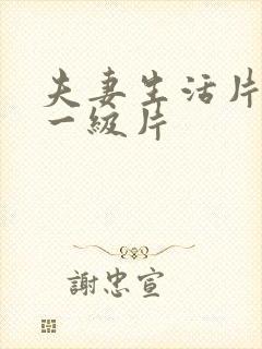 夫妻生活片黄色一级片