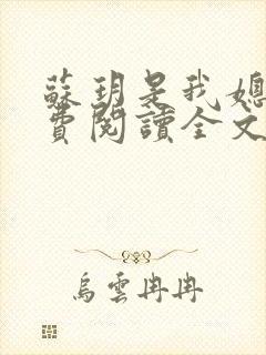 苏玥是我媳妇免费阅读全文