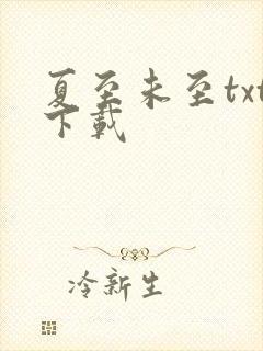 夏至未至txt下载