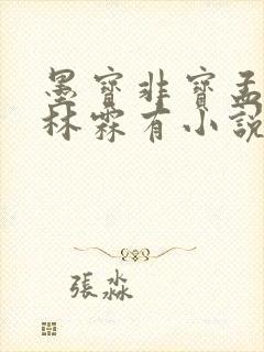 墨宝非宝孟晓东林霖有小说吗