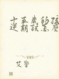 十五岁的孩子叛逆期该怎么教育