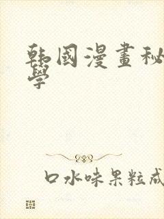 韩国漫画秘密教学