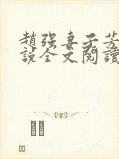 赵强妻子芳姨小说全文阅读