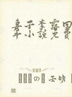 妻子李露回家过年小说免费阅读全文