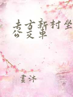 去方新村坐几路公交车