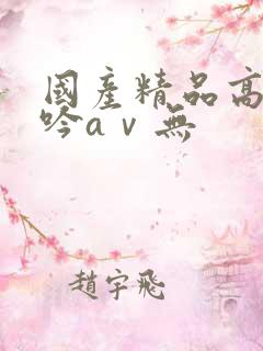 国产精品高潮呻吟aⅴ无