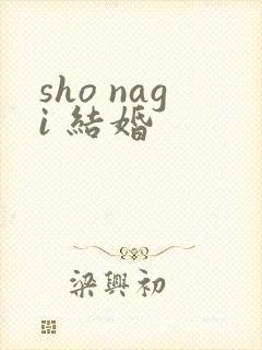 sho nagi 结婚