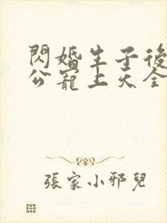 闪婚生子后被老公宠上天全集