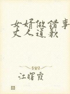 女婿做错事给老丈人道歉